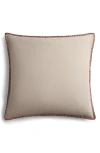 Parachute Linen Whipstitch Pillow Cover In Natural With Brick