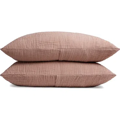 Parachute Marled Cloud Cotton 2-pack Shams In Brown
