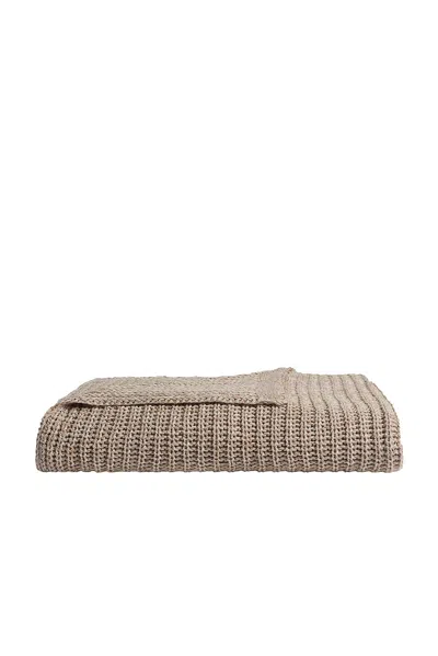 Parachute Marled Cotton Throw In Brown