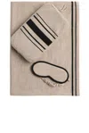 Parachute Merino Travel Kit In Toast With Soft Black