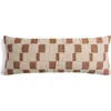 Parachute Modern Check Wool Blend Lumbar Pillow Cover In Brown