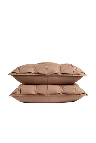 Parachute Organic Cotton Puff Sham Set In Adobe