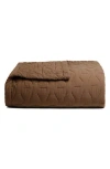 Parachute Organic Cotton Stitched Quilt In Brown