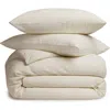 Parachute Organic Cotton Textured Duvet & Shams In Neutral