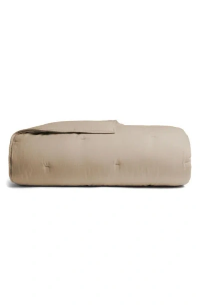 Parachute Organic Cotton Twill Quilt In Brown