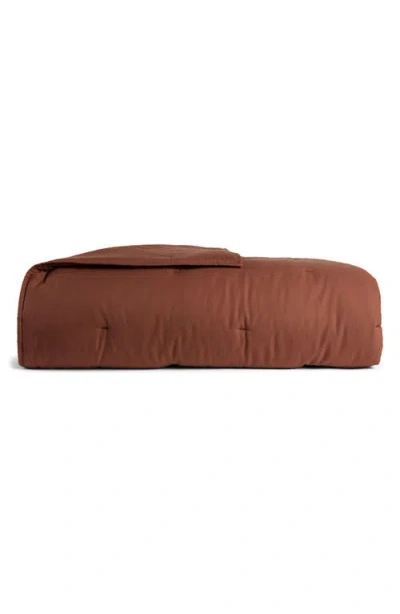 Parachute Organic Cotton Twill Quilt In Brown
