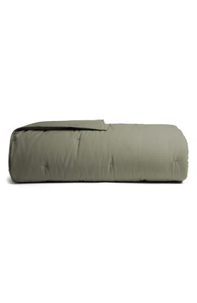Parachute Organic Cotton Twill Quilt In Green