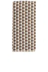 Parachute Organic Mosaic Bath Towel In Ash & Toast