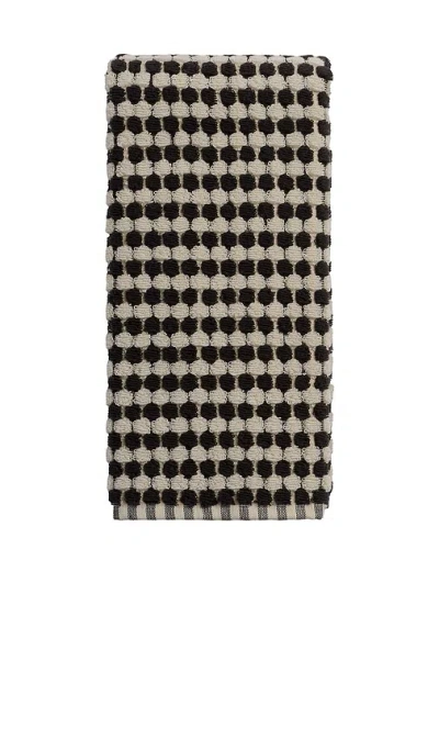 Parachute Organic Mosaic Hand Towel In Natural & Onyx
