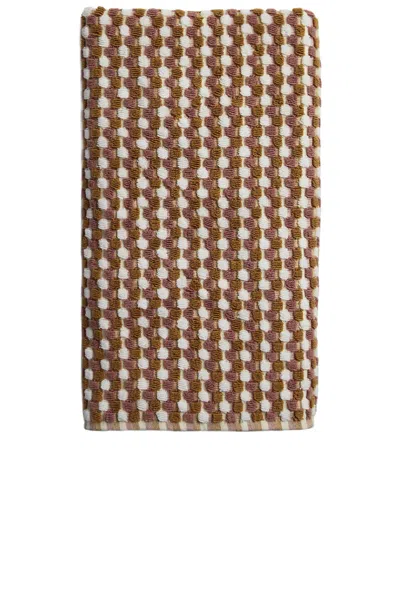 Parachute Organic Mosaic Hand Towel In Ochre & Clay