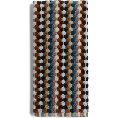 Parachute Organic Mosaic Towel In Brown/blue Multi