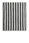 Parachute Organic Resort Stripe Bath Towel In Plaster With Soft Black