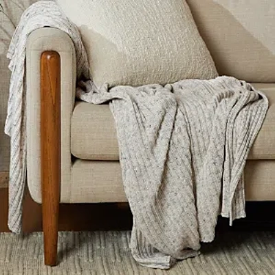Parachute Oversized Rib Knit Throw In Marled