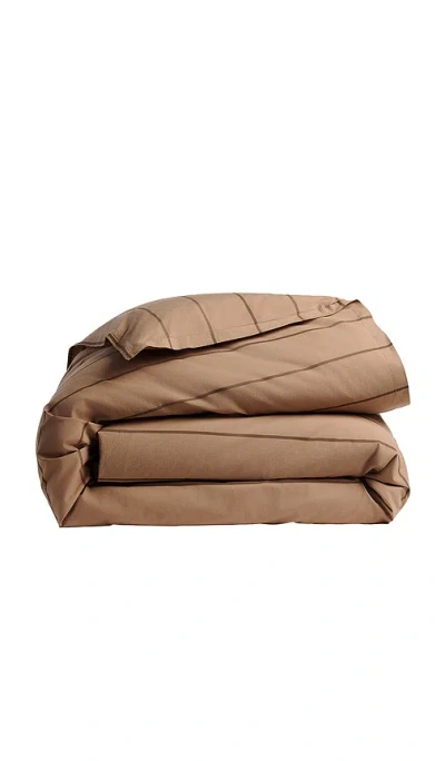 Parachute Percale Duvet Cover In Brown