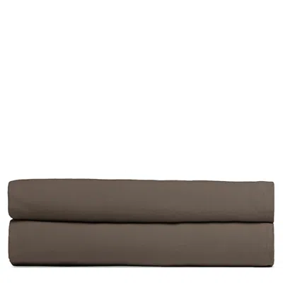 Parachute Percale Fitted Sheet, Full In Brown