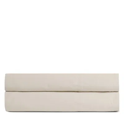 Parachute Percale Fitted Sheet, Twin In Brown