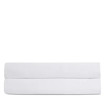 Parachute Percale Fitted Sheet, Twin In White
