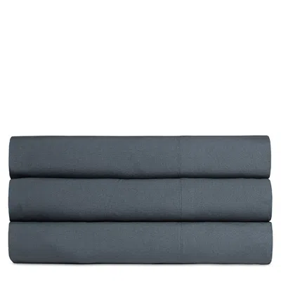 Parachute Percale Flat Sheet, Full/queen In Blue