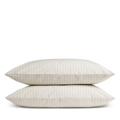 Parachute Percale King Pillowcase, Pair In White