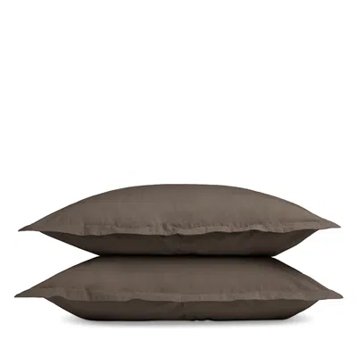 Parachute Percale Sham, King, Set Of 2 In Brown