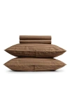 Parachute Percale Sheet Set In Brown