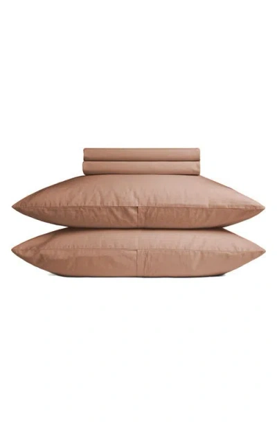 Parachute Percale Sheet Set In Brown