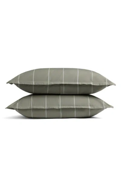Parachute Resort Stripe Organic Cotton Bath Mat In Gray