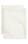 Parachute Set Of 2 Brushed Cotton Pillowcases In White
