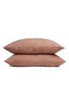 Parachute Set Of 2 Linen Pillowcases In Brown