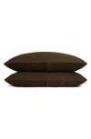 Parachute Set Of 2 Linen Pillowcases In Java