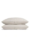 Parachute Set Of 2 Linen Pillowcases In Toast