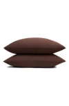 Parachute Set Of 2 Linen Shams In Brown