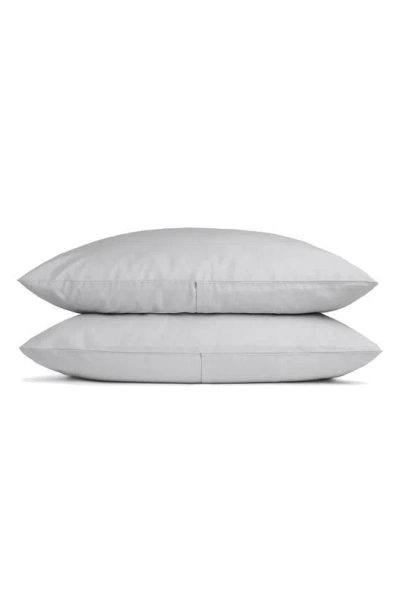 Parachute Set Of 2 Sateen Pillowcases In Light Grey