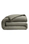 Parachute Soft Luxe Organic Cotton Sateen Duvet Cover In Green