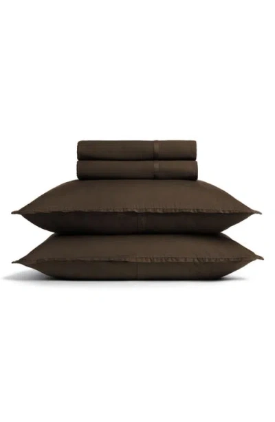 Parachute Soft Luxe Organic Cotton Sateen Sheet Set (nordstrom Exclusive) In Brown