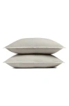 Parachute Soft Luxe Set Of 2 Organic Cotton Shams In Brown