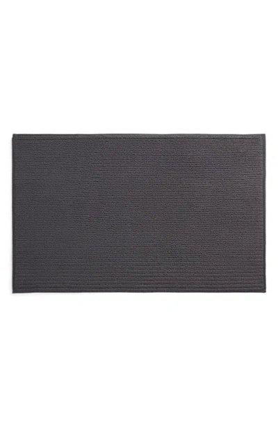 Parachute Soft Rib Bath Mat In Dark Grey