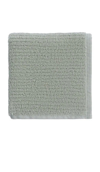 Parachute Soft Rib Washcloth In Green