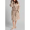 Parachute Stripe Terry Cloth Robe