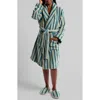 Parachute Stripe Terry Cloth Robe