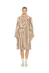 Parachute Terry Stripe Robe In Multi