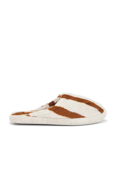 Parachute Terry Stripe Slippers In Multi