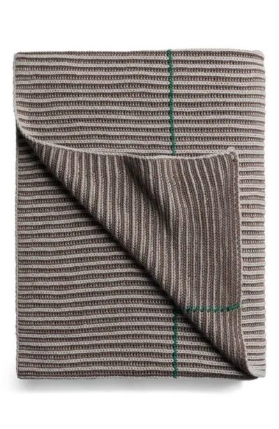 Parachute Two-tone Organic Cotton Rib Throw Blanket