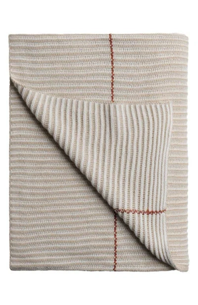 Parachute Two-tone Organic Cotton Rib Throw Blanket
