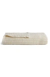 Parachute Waffle Cotton Throw Blanket In Cream