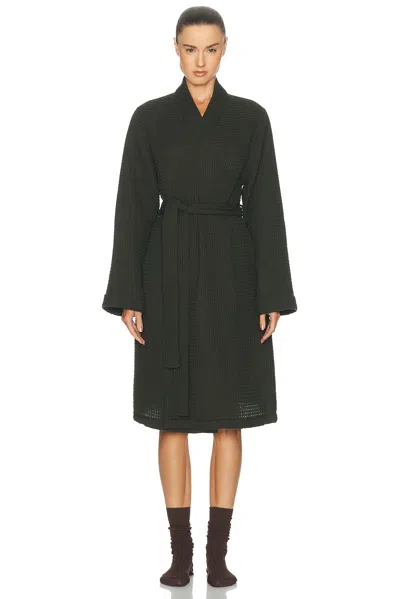 Parachute Waffle Robe In Evergreen