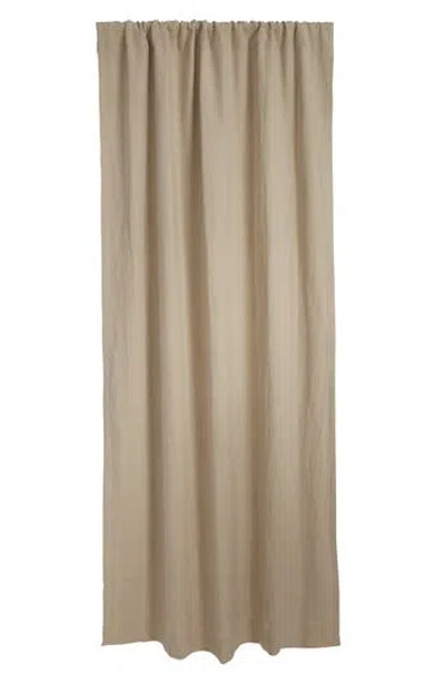 Parachute Washed Linen Blackout Curtain In Brown