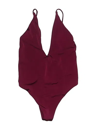 Pre-owned Parade One Piece Swimsuit In Burgundy