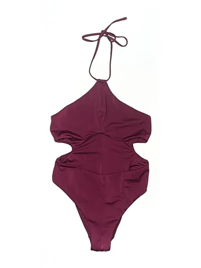 Pre-owned Parade One Piece Swimsuit In Burgundy
