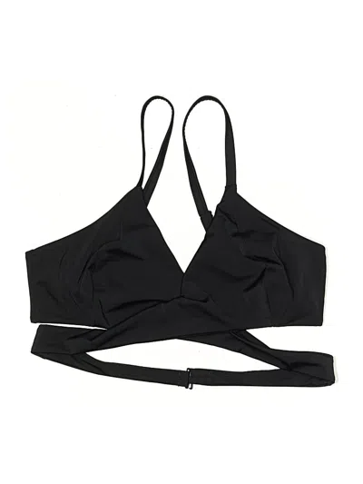 Pre-owned Parade Swimsuit Top Black Solid Pattern Swimwear